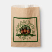 Vintager Clover St Patrick's Day Leprechauns FBag Geschenktütchen (Vorderseite)