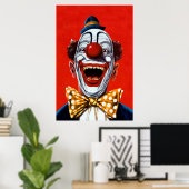 Vintager Clown Poster (Heimbüro)