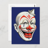 Vintager Clown Postkarte (Vorne/Hinten)