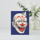 Vintager Clown Postkarte (Stehend Vorderseite)