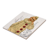 Vintager Clown Postkarte Digitale Kunst Fliese (Seite)