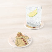 Vintager Clown Postkarte Digitale Kunst Getränkeuntersetzer (Seite)