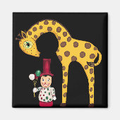 Vintager Clown und Giraffe Magnet (Vorne)
