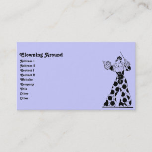 Vintager Clown Visitenkarte