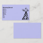 Vintager Clown Visitenkarte (Vorne/Hinten)