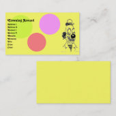 Vintager Clown Visitenkarte (Vorne/Hinten)