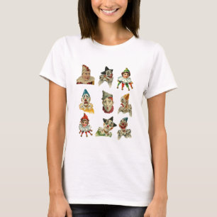 Vintager Clowngesichtsentwurf T-Shirt