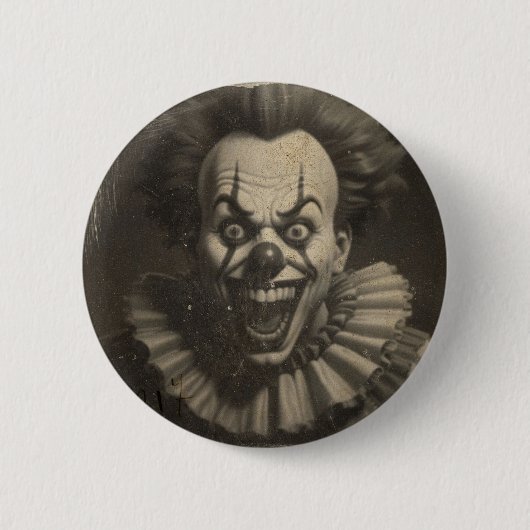 Vintager Clownknopf Button (Vorderseite)
