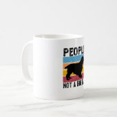 Vintager Cocker spaniel People nicht sehr beliebt Kaffeetasse (Vorderseite Links)