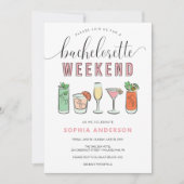 Vintager Cocktail Junggeselinnen-Abschied Ausflug Einladung (Vorderseite)