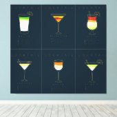 Vintager Cocktail Leinwanddruck (Insitu (Holzboden))