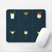 Vintager Cocktail Mousepad (Mit Mouse)
