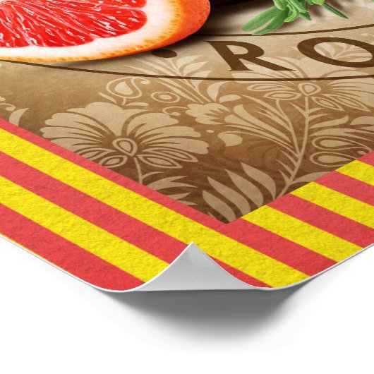 Vintager Cocktail Poster (Ecke)