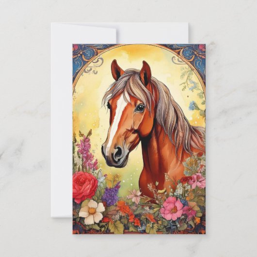 Vintager Colt Dankeskarte (Vorderseite)