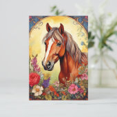 Vintager Colt Dankeskarte (Stehend Vorderseite)