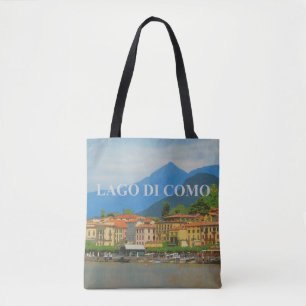Vintager Comer See Italien Reiseplakat Tasche