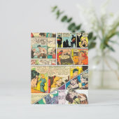 Vintager Comic Layout Boxing Journalist Romance (Stehend Vorderseite)