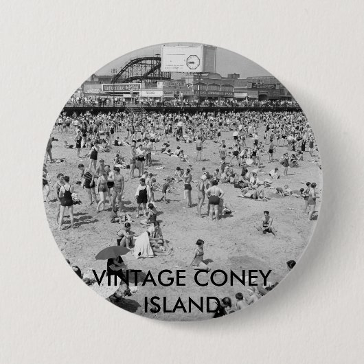 VINTAGER CONEY ISLAND-BUTTON BUTTON (Vorderseite)