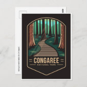 Vintager Congaree Nationalpark Süd Carolina Postkarte (Vorne/Hinten)