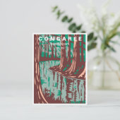 Vintager Congaree Nationalpark Süd Carolina Postkarte (Stehend Vorderseite)