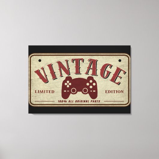 Vintager Controller Limited Edition Originalteile Leinwanddruck (Vorderseite)