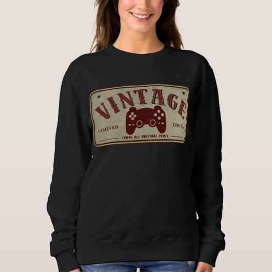 Vintager Controller Limited Edition Originalteile Sweatshirt (Vorderseite)