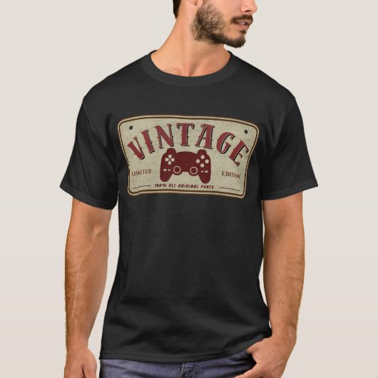 Vintager Controller Limited Edition Originalteile T-Shirt (Vorderseite)