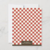 Vintager Cookie-Stil Einladung (Rückseite)