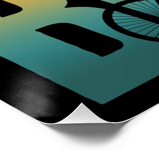 Vintager Cooler Biker Poster (Ecke)