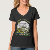 Vintager cooler Campingplatz - Bergstrasse T-Shirt (Vorderseite)