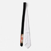 Vintager cooler Grungy Kroatien-Flaggen-Entwurf Krawatte (Rückseite)