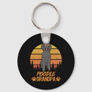 Vintager Cooler Schwarzer Standard-Dog Großfett Schlüsselanhänger