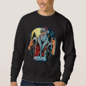 Vintager Cooler Weihnachtsmarkt Sweatshirt (Vorderseite)
