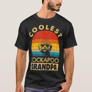 Vintager Coolster Cockapoo Opa Funny Gifts Dog L T-Shirt