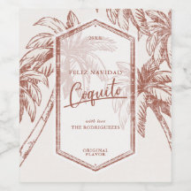 Vintager Coquito Tropical Palm Tree