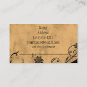 Vintager Cosmetologist-Schönheits-Salon-Friseur Terminkarte (Rückseite)