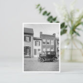 Vintager Coupe von Little House Postkarte (Stehend Vorderseite)