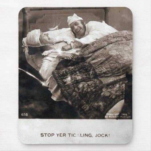 Vintager Couple Stopp Tickling 1906 Mousepad (Vorne)