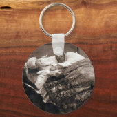 Vintager Couple Stopp Tickling 1906 Schlüsselanhänger (Vorderseite)