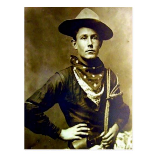Vintager Cowboy 17 Postkarte