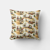 Vintager Cowboy - Cowgirls - Pferde - Kissen (Vorderseite)