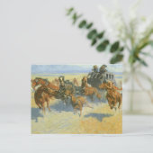 Vintager Cowboy, der den nigerianischen Führer, Re Postkarte (Stehend Vorderseite)