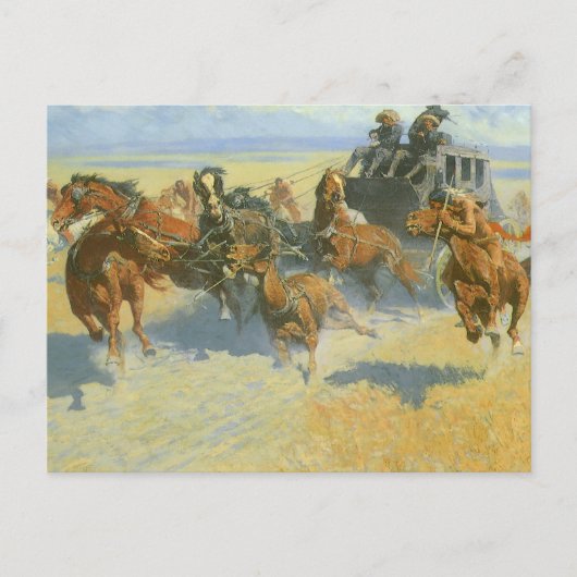 Vintager Cowboy, der den nigerianischen Führer, Re Postkarte (Vorderseite)