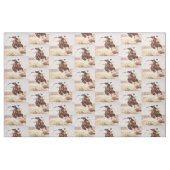 Vintager Cowboy, der sträubendes Gewebe A Stoff (Fat Quarter (45,7 x 55,9 cm))