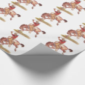 Vintager Cowboy Geschenkpapier (Ecke)