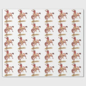 Vintager Cowboy Geschenkpapier (Flach)