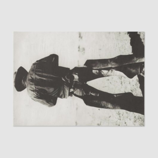 Vintager Cowboy in Chaps Seidenpapier (Vorderseite)