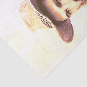 Vintager Cowboy mit Bart Sepia gestört Seidenpapier (Ausschnitt)