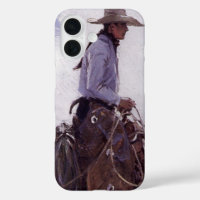Vintager Cowboy mit Seiner Herde Rinder von Koerne