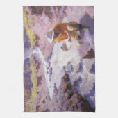 Vintager Cowboy, Panning Gold, Wyoming von Leigh Geschirrtuch (Vertikal)